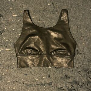 Women’s Black matte gloss aerie offline sports bra size small